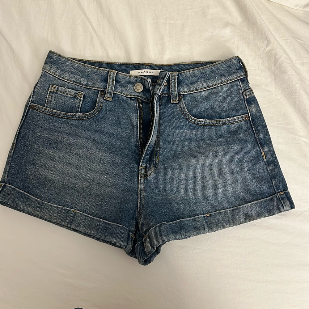 Pacsun denim mom shorts
